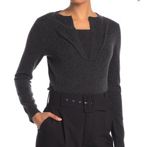 In Cashmere Crewneck Gray 100% Cashmere Sweater